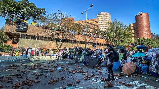 Estudiantes protestan en Hong Kong