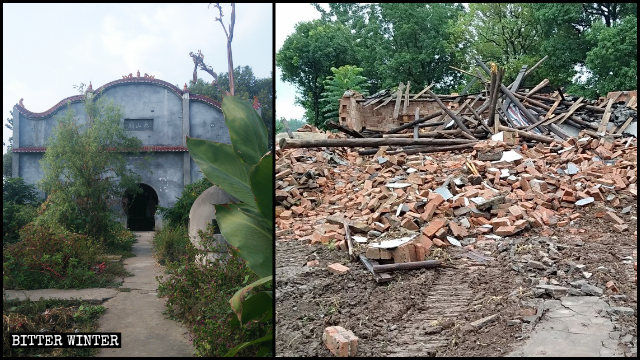 El Templo de Taishan fue demolido en el mes de mayo.